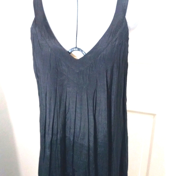 Culture, Black Dress with Sequins 10" up from the Bottom. SILK Size Med - Picture 1 of 10